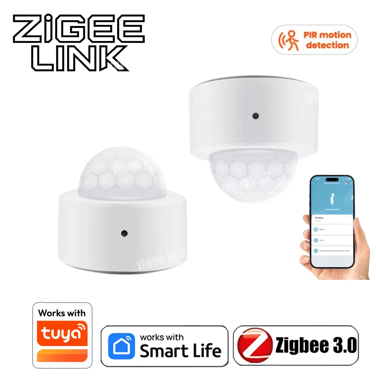 

Беспроводной инфракрасный датчик движения Zigbee Mini PIR для умного дома, совместимый с Tuya Home Assistant