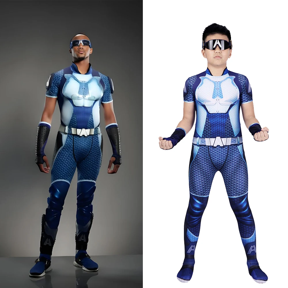

Детский костюм для косплея для мальчиков, костюм супергероя из спандекса с 3D принтом, накидка зентай, боди на Хэллоуин, костюм для детей