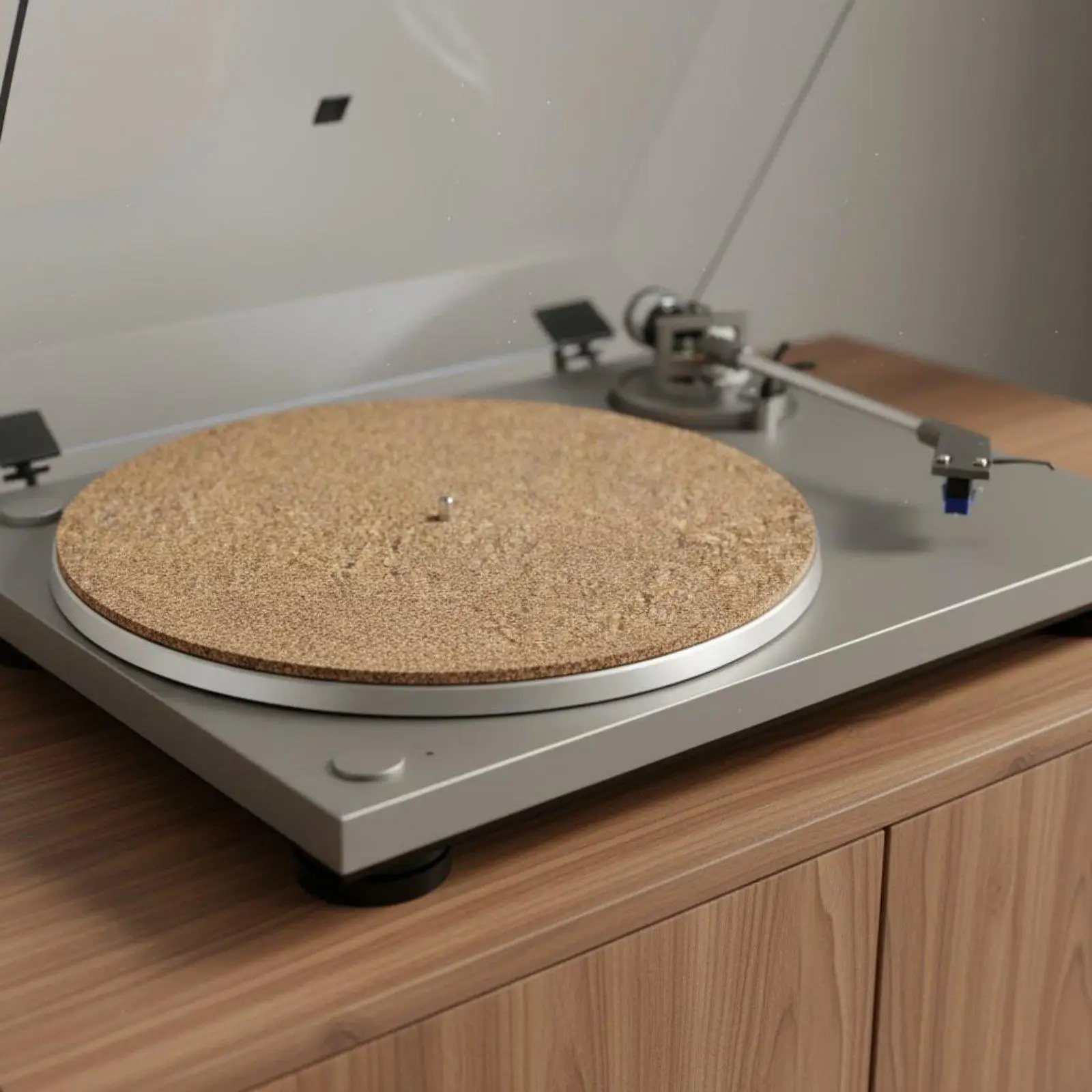 LP Turntable Mat Rubber Cork Record Pad Anti Static Slipmat for DJ Use Sound Clarity Upgrade Audio Gear