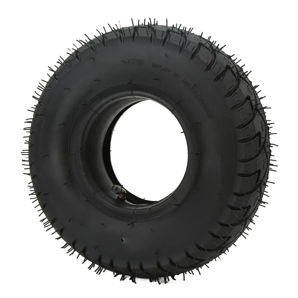 

Шина для электросамоката 4.10/3.50‑5, противоскользящая резиновая шина для колеса самоката, ударопрочная, легко устанавливаемая, надувная шина