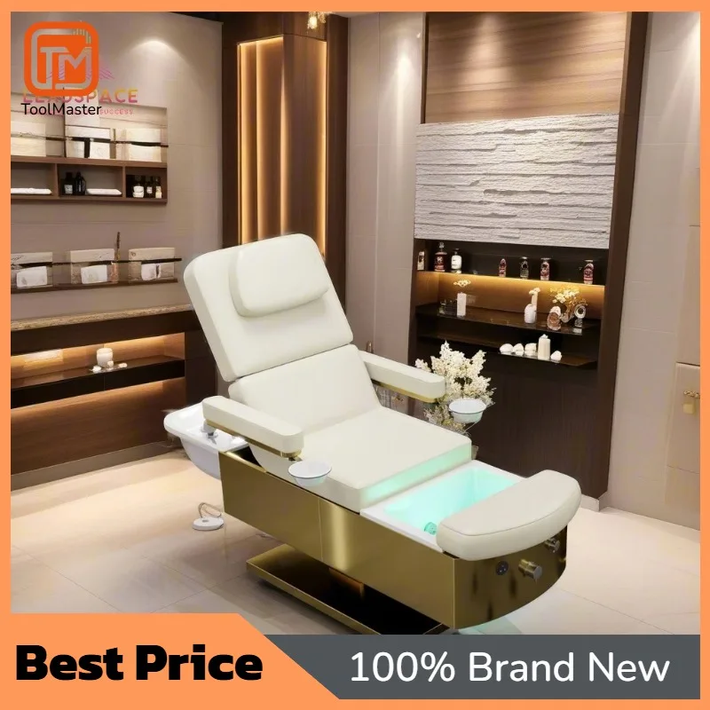 【Best Selling】Customized Multifunction Electric Massage Table Bed For Spa Business Durable Ceramic For Hair Nail Salons Shampoo
