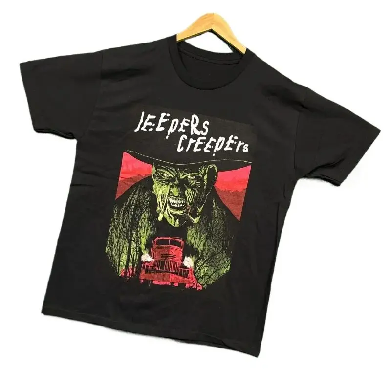 Horror Movie Poster Jeepers Creepers T-Shirt Print Cotton Streetwear Trendy Oversized T Shirt Graphic T Shirts Unisex