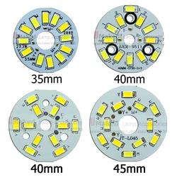 5pc 3W 35/40/45mm led bulb dimming PCB board Mix color aluminum plate base Switch dimming board for pendant light 45mm available