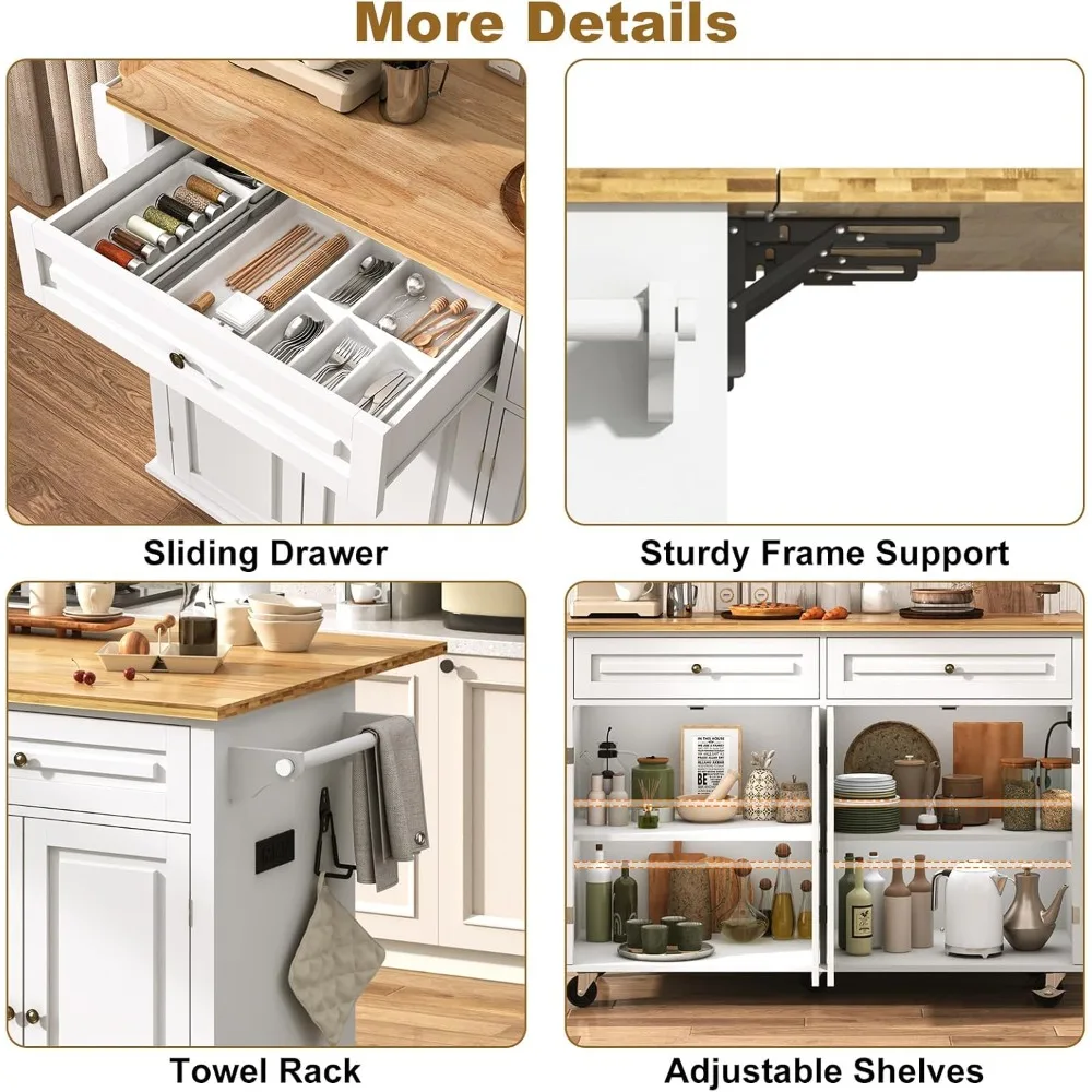 Thumbnail 4 - #6 Latest Rolling Kitchen Islands Offers
