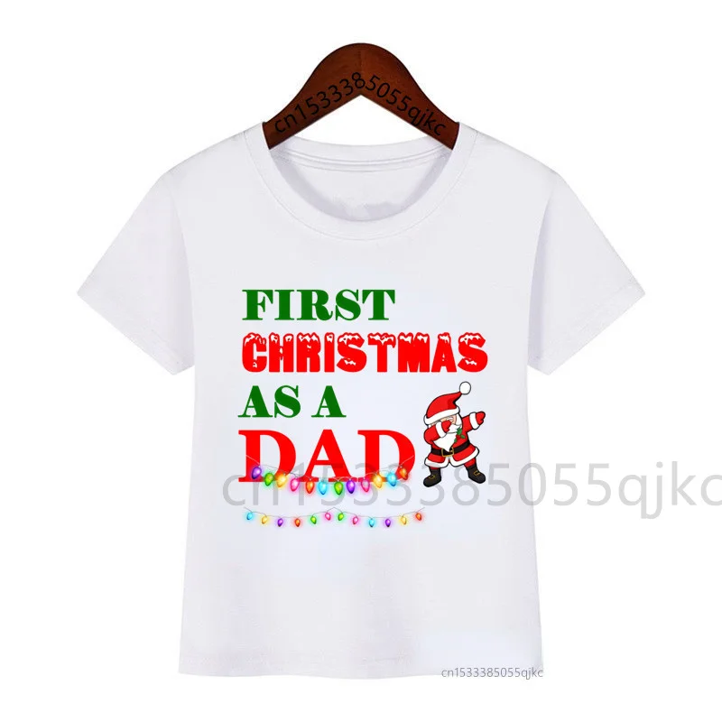 My First Christmas Shirts Christmas Party T Shirts Boys Merry Christmas Dad Mom Kids Shirts T Shirts Family Matching Outfits