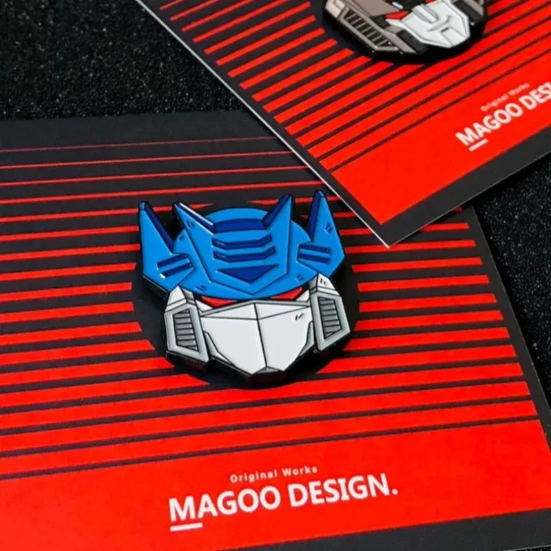 Transformations-Brosche, rote Spinne, Soundwave-Abzeichen, personalisiertes Rucksack-Zubehör, Anime-Zubehör, Alltagsbedarf, Geschenk