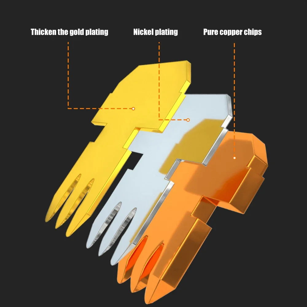 RJ45 Cat7 Cat6 Cat5 Pass Through Connectors Network Cable Modular Plug 8P8C Gold-Plated Connector End for FTP/STP Solid Wire