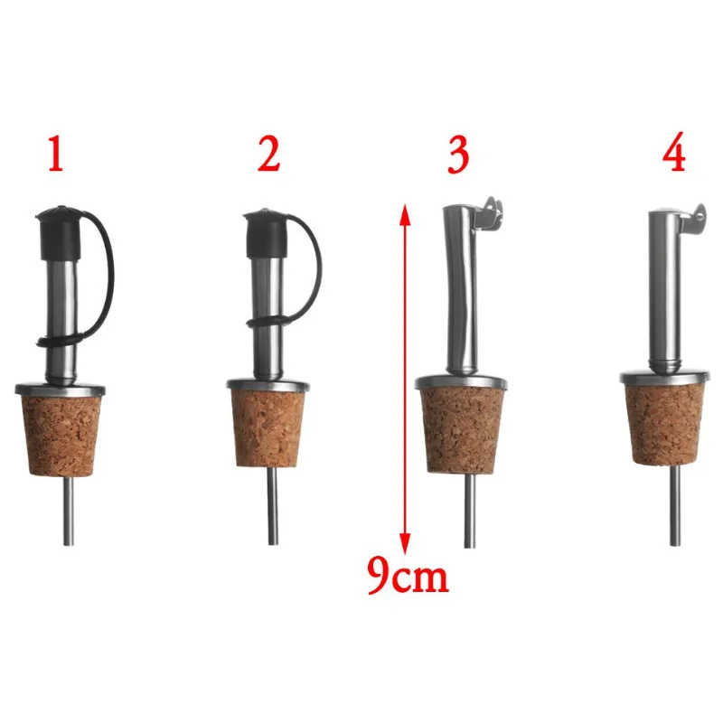 Tappo per bottiglia in acciaio inossidabile coperchio per versatore per vino Dispenser per versatore di olio d\'oliva beccuccio per tappo sottovuoto