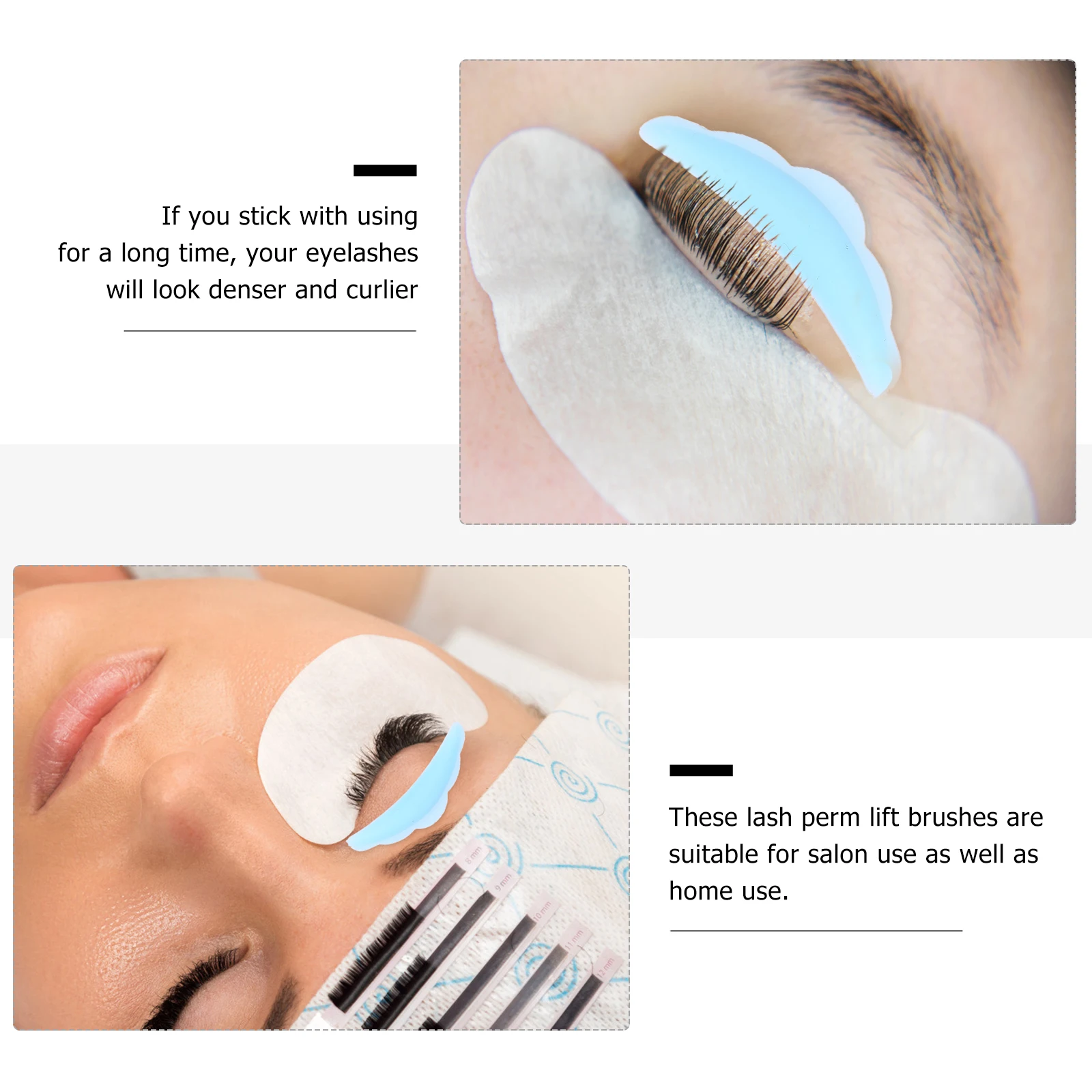 

30pcs Eyelash Brush Lash Perm Kit Silicone Pads Salon Home Use Lash Lift Brush Eyelash Lift Comb Separator