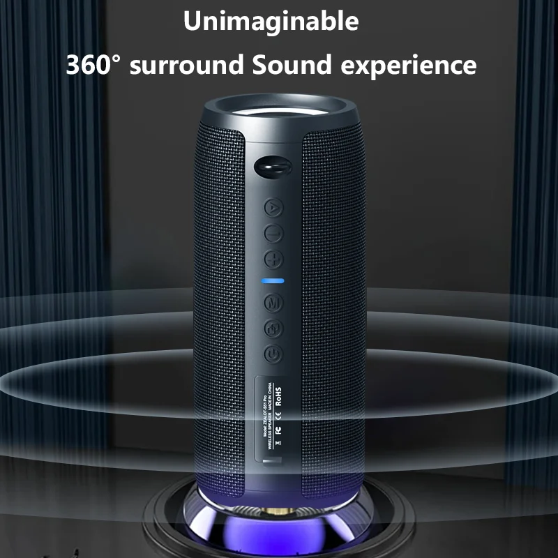 ZEALOT S51 Pro 40W Wireless Speakers, Outdoor Portable Subwoofer Speaker, Waterproof IPX 6,  Dual Pairing,5200mAh Battery.