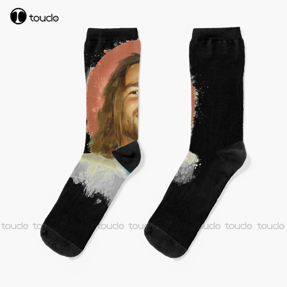 Gift For Men Chris Pontius Famous Comedian Portraits Awesome For Movie Fan Socks Johnny Knoxville Jackass Socks Women Girls Gift