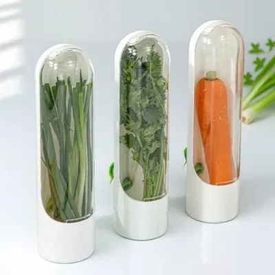 

1pc Herb Vegetable Crisper Anti-crush Crisper Creative Cilantro Crisper Cup Storage for Home Use Spice Jars