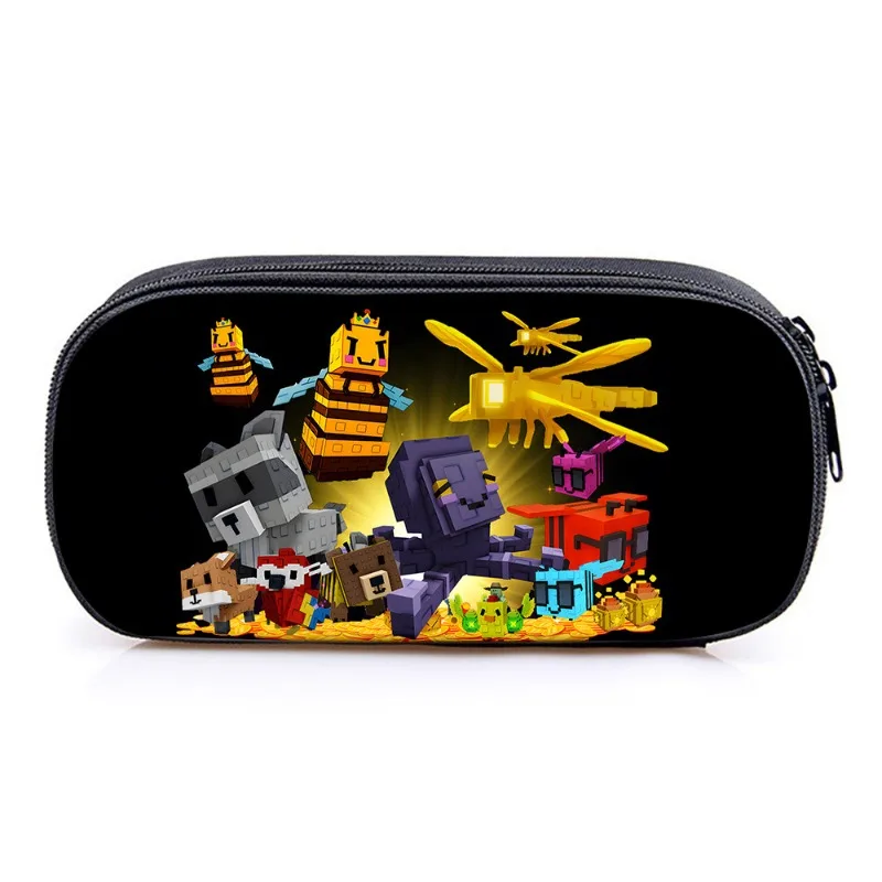 3D Nuovo Roblox Grow A Garden Astuccio monostrato Poliestere Verticale Quadrato Borsa per cancelleria Astuccio per matite Necessità per studenti
