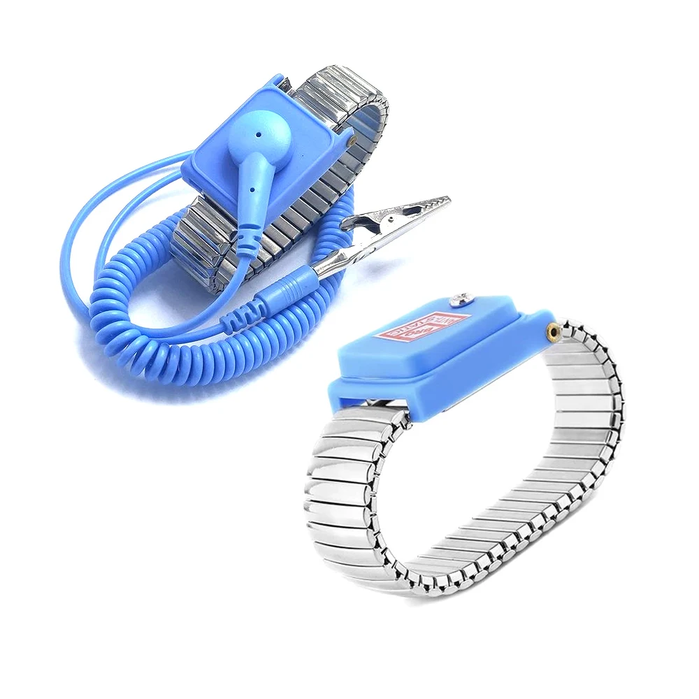Cordless Metal Antistatic Wireless Anti Static ESD Wired Wristband Discharge Electronic Work Strap Safety Protector