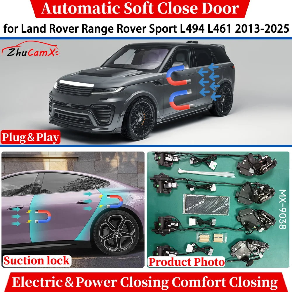 for Land Rover Range Rover Sport L494 L461 2013-2025 Car Automatic Soft Close Door Electric Power Comfort Closing Suction lock