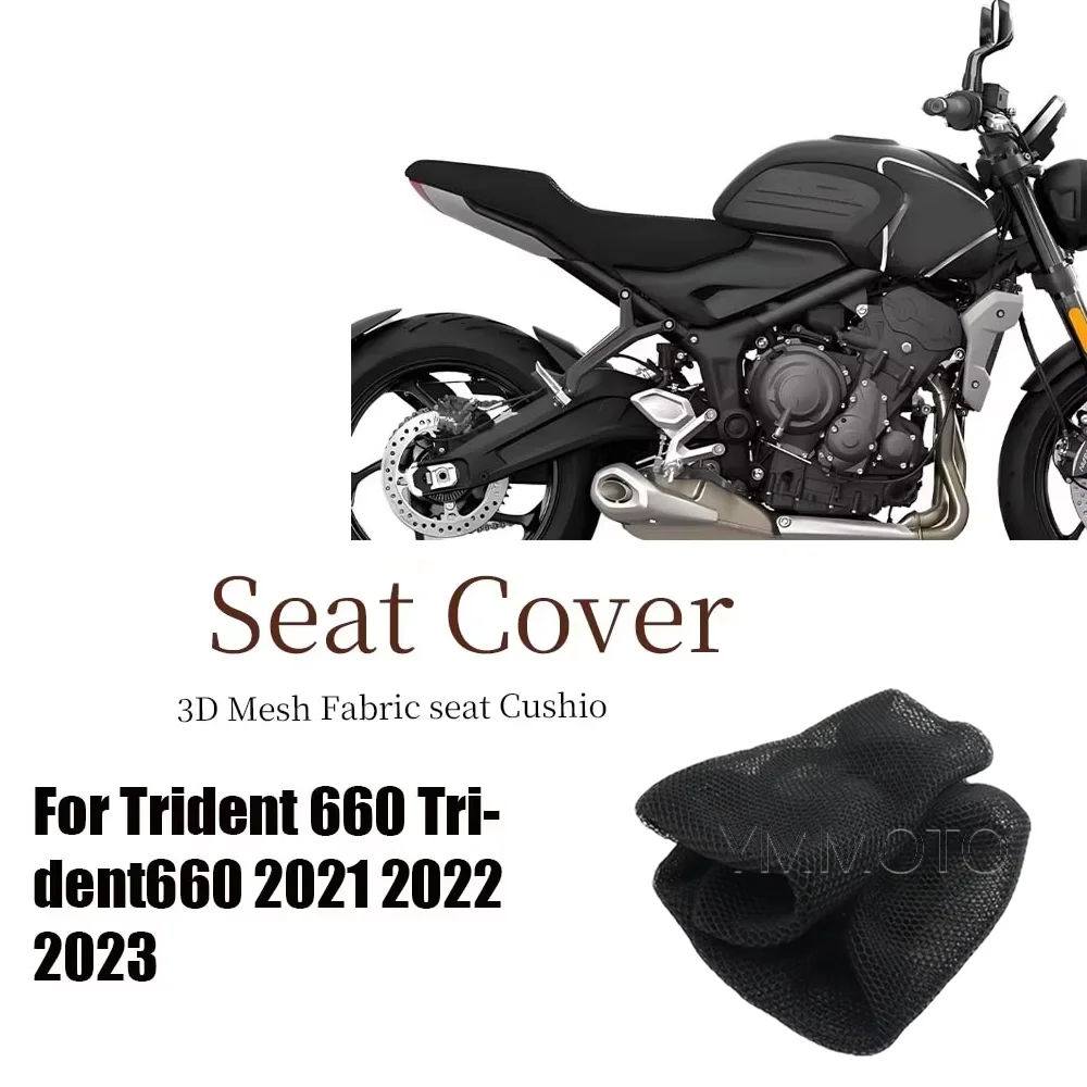 

For Trident 660 Trident660 2021 2022 2023 Motorcycle Accessories 3D Mesh Fabric Cushion Protection Seat Cover