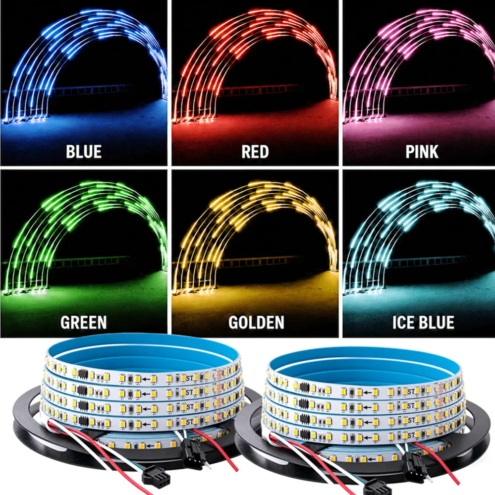 Smart Addressable LED Strip Light 5m 10m Running Water Flow Chasing WS2811 LED Tape For Room Ceiling Cabinet Wall Decor