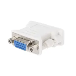 Kabel przejściowy DVI na VGA Męski na żeński DVI 15 Pin na konwerter VGA Adapter do monitora HDTV Komputer PC Adapter do laptopa