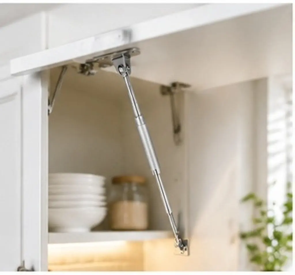 Hydraulic Strut Aluminum Alloy Stainless Steel Cabinet Door Lift Support Robust Gas Spring Hood Lift Shock Rod Clamp