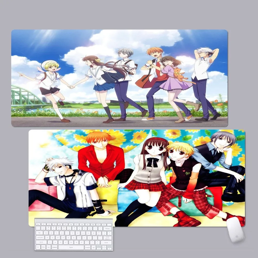 Fruit Basket Anime Mousepad Rubber XXL Table Mat Student Mousepad Gamer Computer Keyboard Pad Games Pad for PC Computer Table