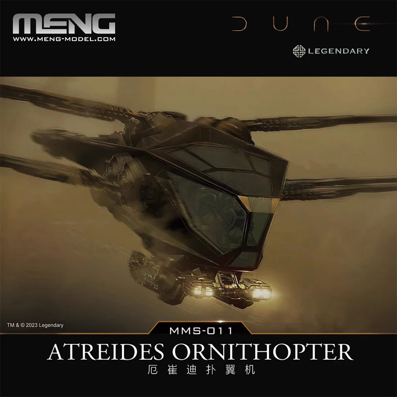 MENG Dune Movie Randapparatuur, Etrudy/Hackernan Ornithopter, Lijmvrije kleurscheiding, Schaalmodelset, Collectiecadeau DIY