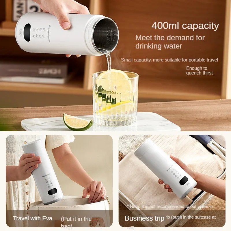 400ML Electric Water Cup Intelligent Boiling Cup Multifunctional Health Portable Baby Thermal Travel Bottle