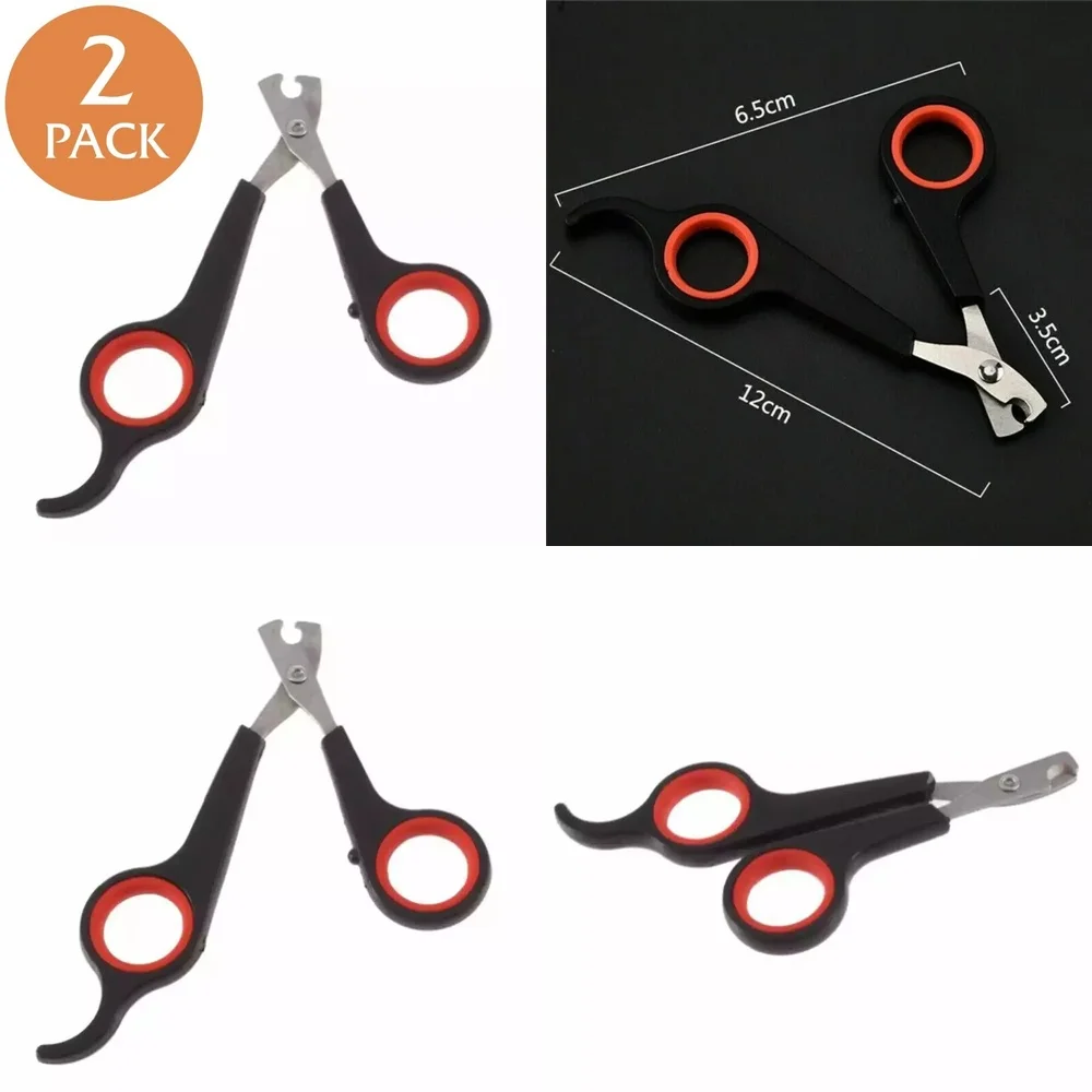 

2 Pcs Pet Nail Clippers for Small Dogs Cats Guinea Pigs Animals Claw Trimmer Grooming Tool Fast Shipping Free Cutting Safety