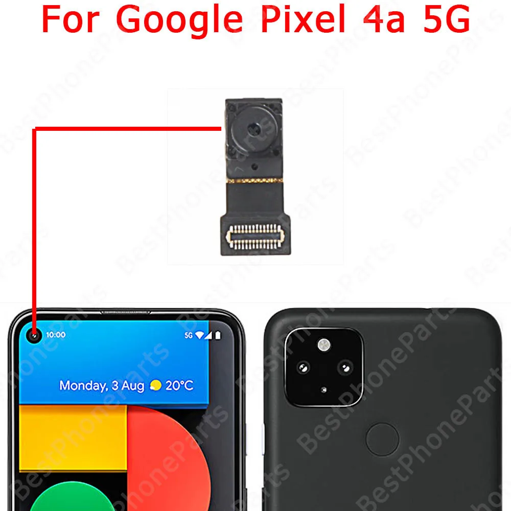 Camera Module For Google Pixel 4 XL 4a 5 5a 5G Backside Selfie Front Rear Back View Camera Flex Replacement Spare Parts