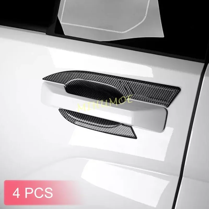 

Для Hyundai Santa Fe 2024-2025 гг. Внешняя дверная ручка автомобиля, крышка чаши, накладка из АБС-пластика/углеродного волокна, объемная защита