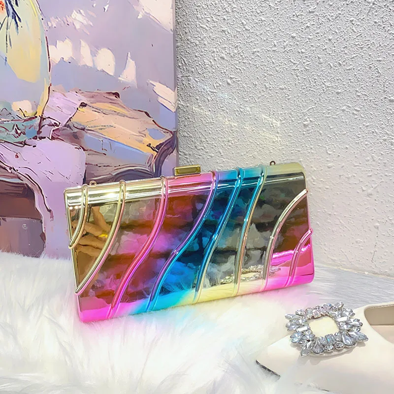 

Fashion Versatile Trend Dinner Bag Acrylic Bag Textured Crossbody Bag