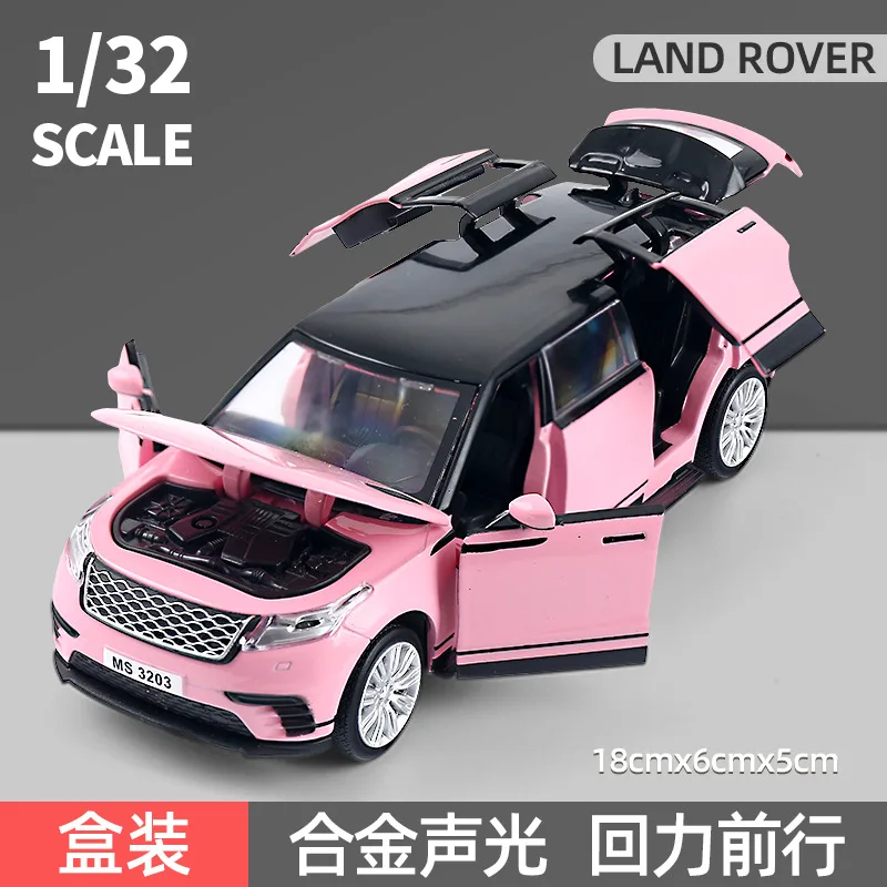 

1:32 Land Rover Range Rover Evoque Simulation Diecast Metal Alloy Model car Sound Light Pull Back Collection Kids Toy Gifts F410