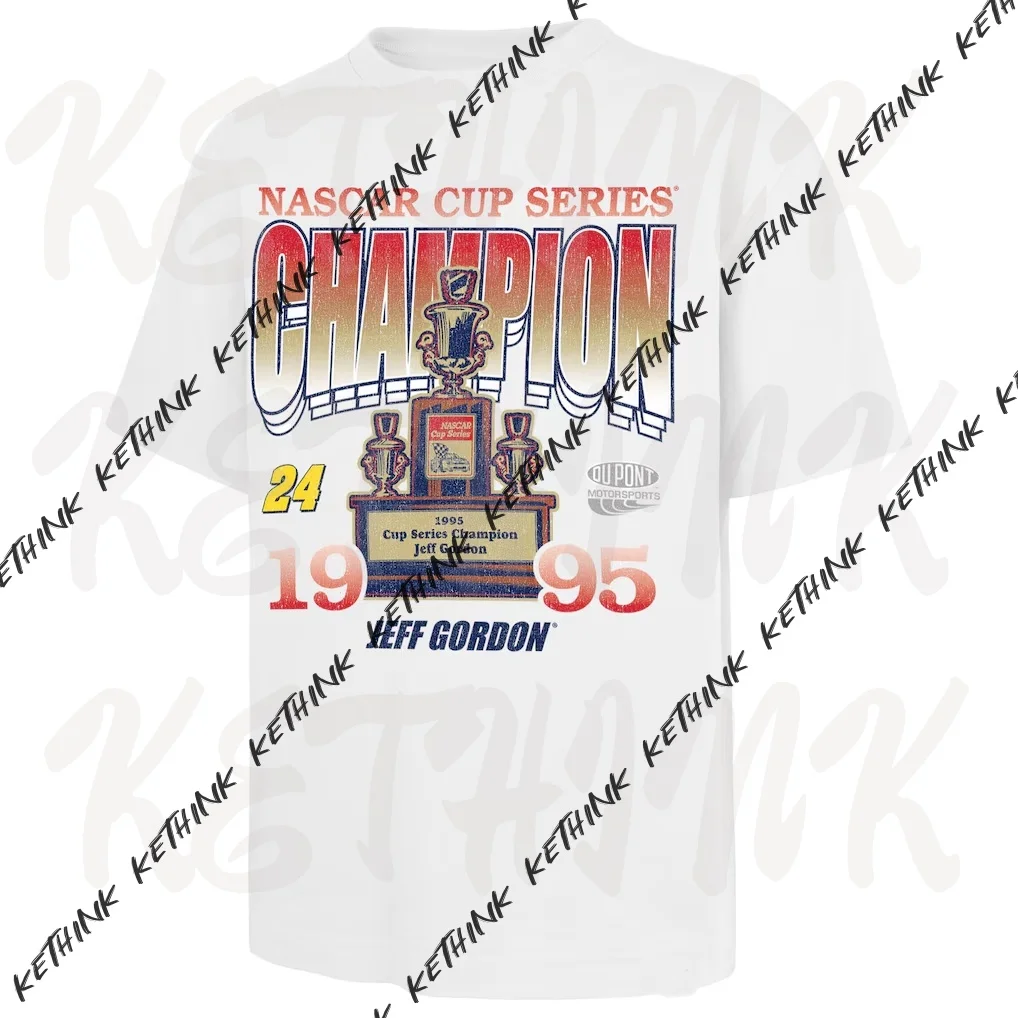 جيف جوردون '47 1995 ناسكار كأس سلسلة بطل سباق يوم الأساس تي شيرت القطن تي شيرت الرجال النساء المتضخم تي شيرتات قطن