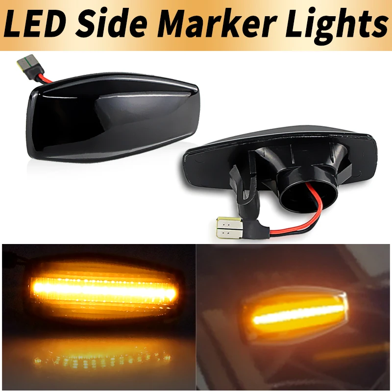 

2PCS For Hyundai i10 Getz Elantra Sonata Tucson KIA SEDONA Sportage LED Dynamic Car Blinker Side Marker Turn Signal Light Lamp