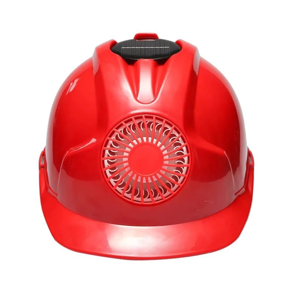 

Adjustable Solar Power Fan Helmet Sunscreen ABS Plastic Protective Cap Ventilation with Cooling Fan Safety Helmet