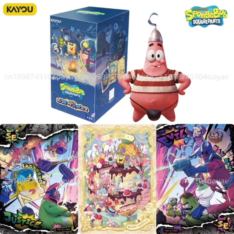 Neue KAYOU Offizielle Original SpongeBob SquarePants Fun Time Series Karten Anime-Zubehör Sammlerstücke Spielzeug Geburtstagsgeschenke