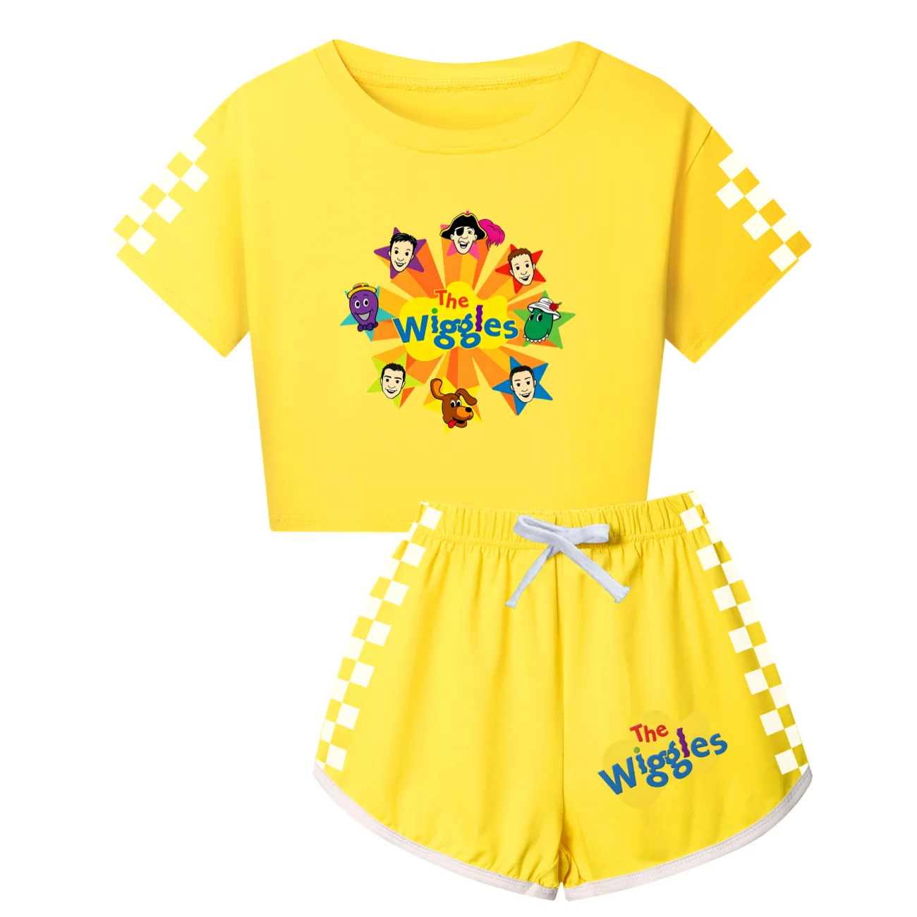 The Wiggles Jungen-Kleidungssets, Kinder-T-Shirts, Shorts, 2-teiliges Set, Teenager-Mädchen-Trainingsanzug, Baby-Outfits, Anzug, Urlaubsgeschenk 5748 – Detail 8