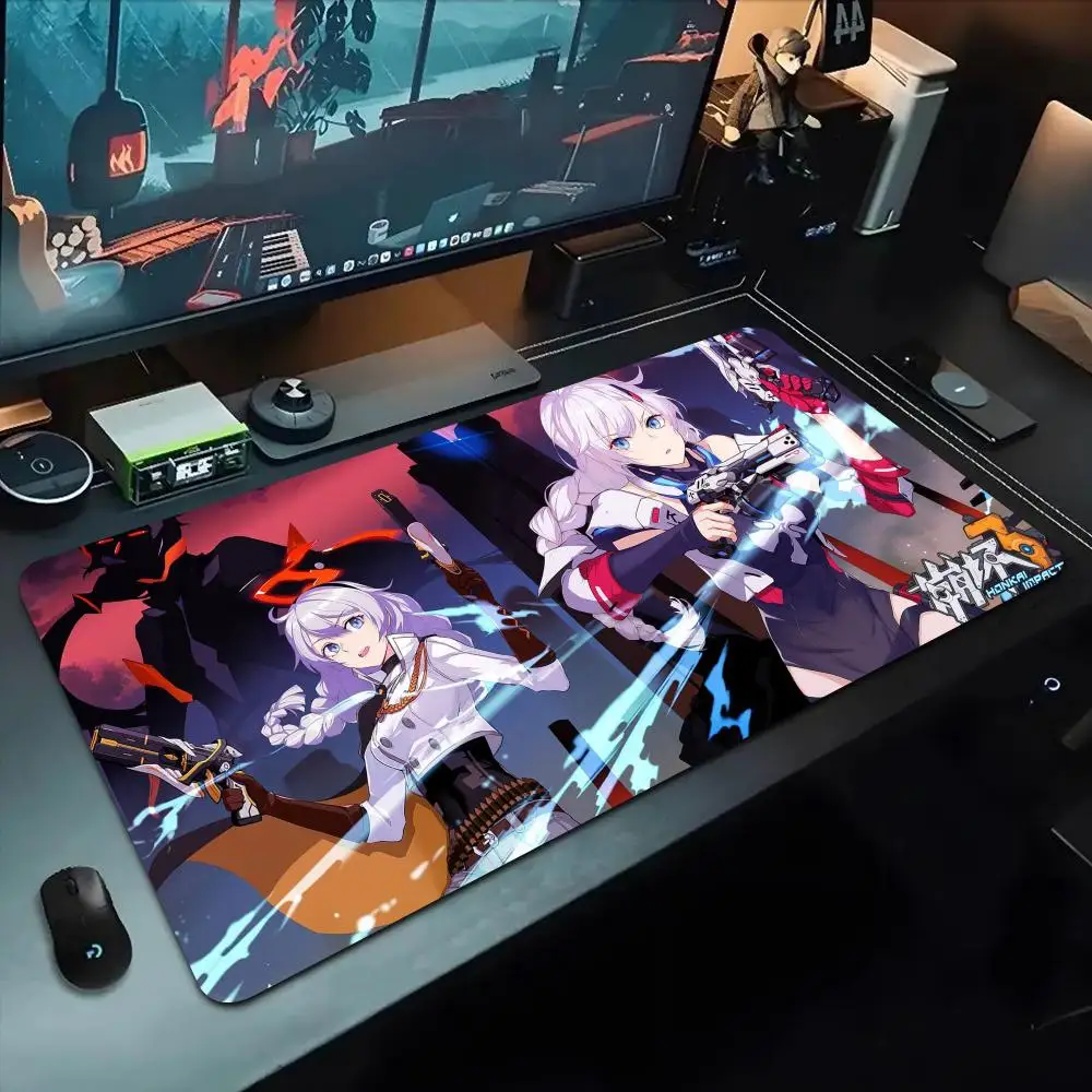 Murata Himeko Honkai Star Rail Mouse Pad 500X1000 mm Large Gaming Mousepad Gamer XL Rubber Otaku Keyboard Pad Laptop Desk Mat