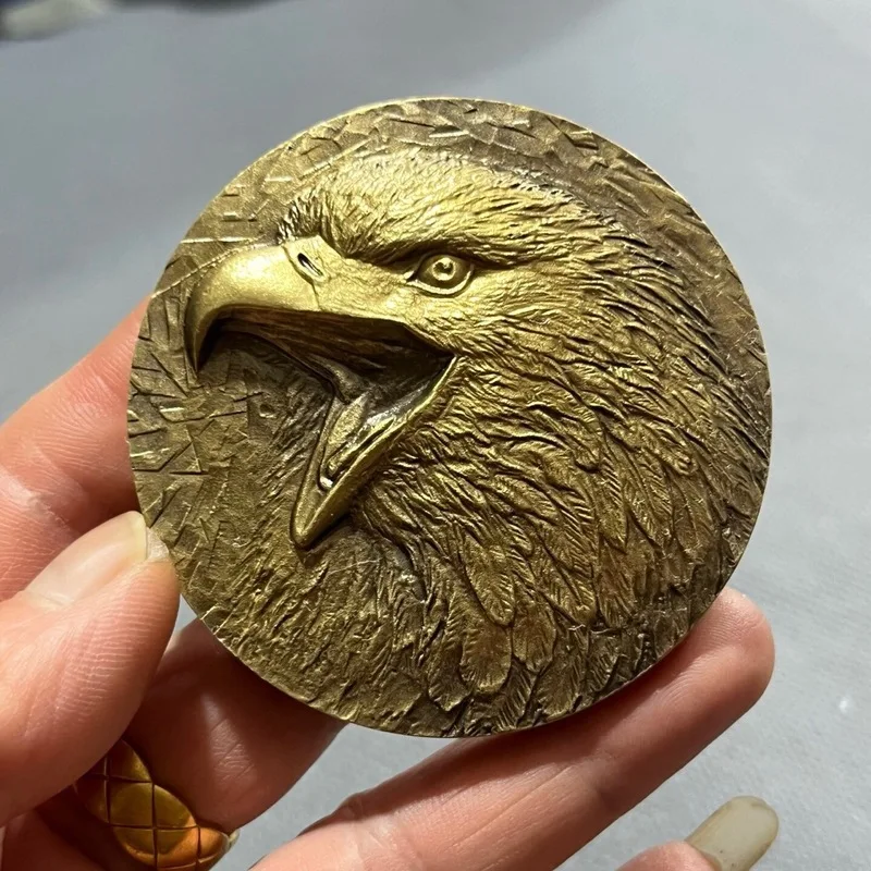 Copper Eagle Totem Commemorative Medallion Craft Ornament
