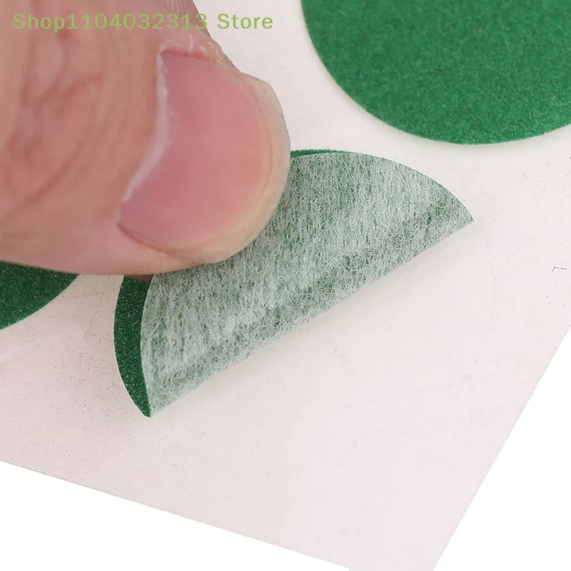 

Набор из 2 листов зеленых круглых самоклеящихся ремонтных наклеек для бильярдного сукна, заплаток для ремонта сукна для снукера, наклейки для бильярдного стола