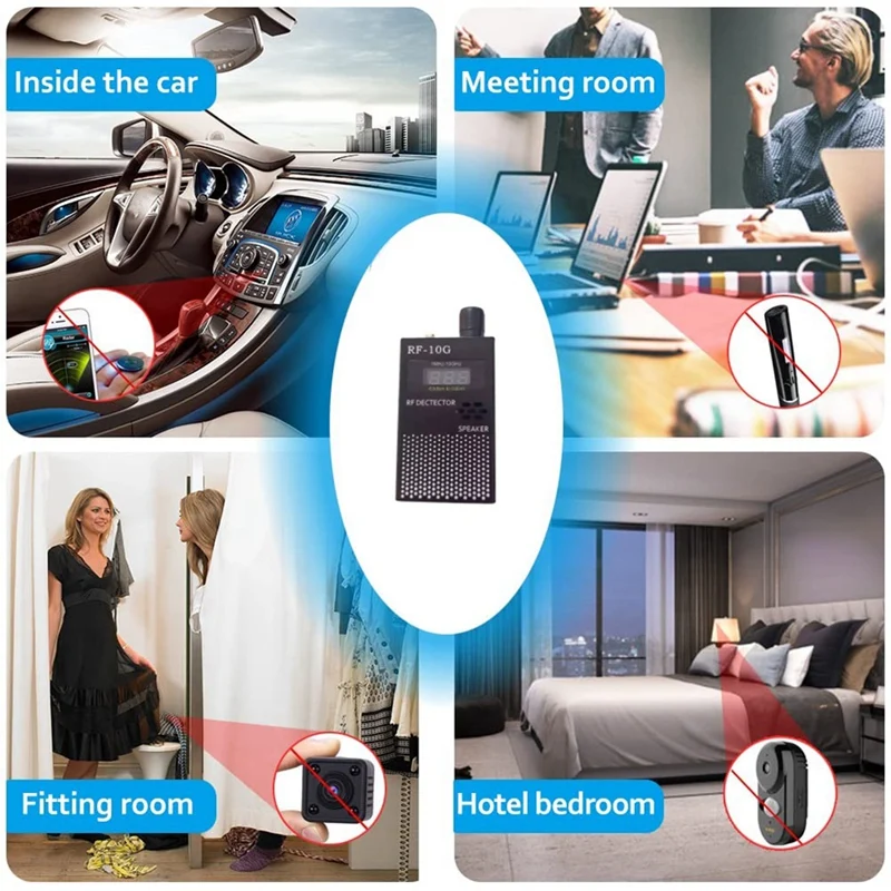 

New-RF Signal Finder, Radio Frequency Detector, Portable Bug Detector For Hotels, Travel, Home