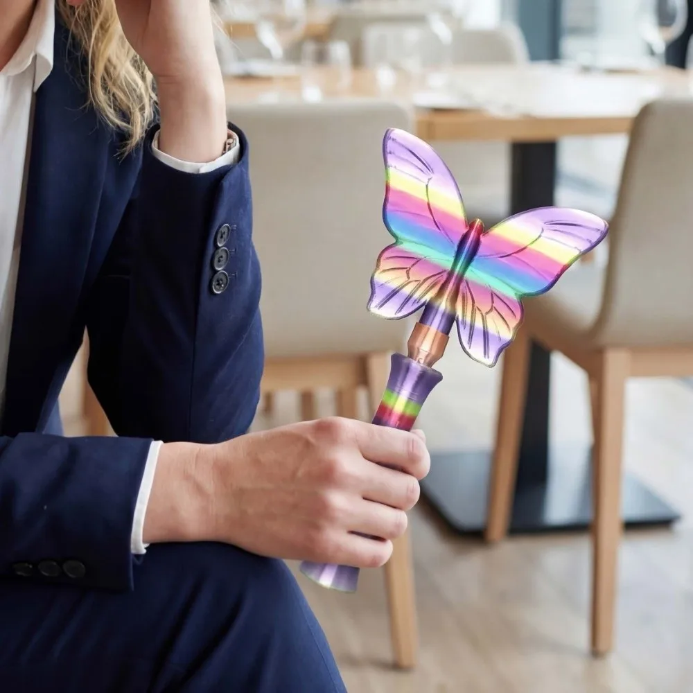 

Creative 3D Printed Wand Tap To Pay Portable Rainbow Color Butterfly Magic Wand Holder Funny Detachable