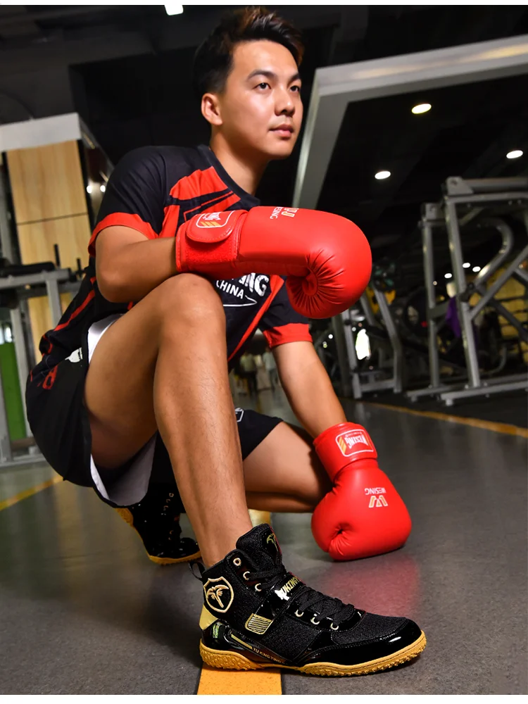 Men's Wrestling Shoes Men's Quality Women's Sports Flight Shoes Women's Outdoor Training Boxing Athletic Shoes