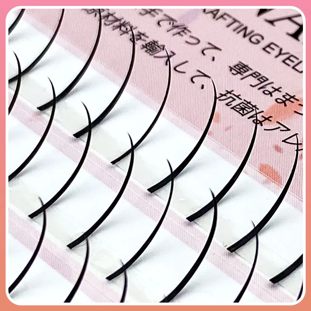 Lakanaku Spike Lashes Fairy Eyelashes Extension 3D A/M Shape False Eyelashes Extension Natural Self Grafting 0.07 CD Curl