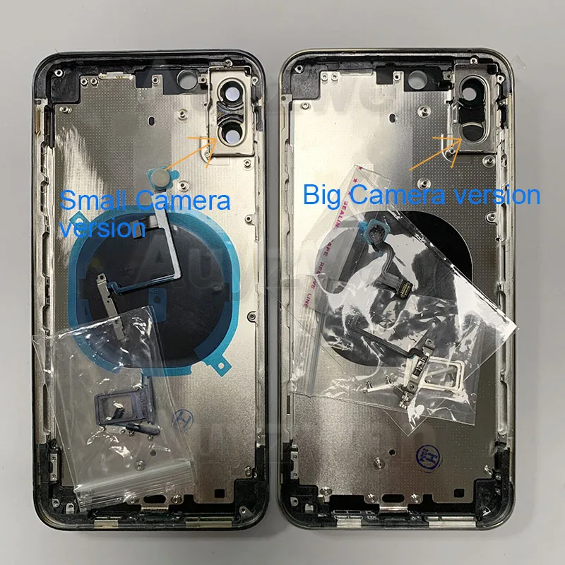 Refitting Housing For iPhone XsMax Like 15ProMax,Xs max to 15Pro Max DIY Back Cover Chassis Replacement Kits Big & Small Camera