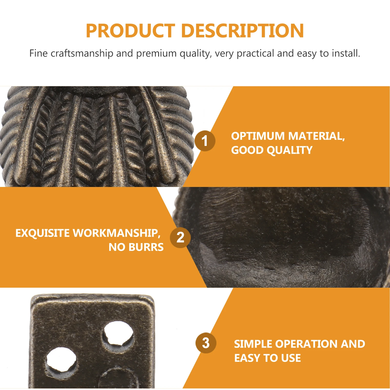 

12pcs Furniture Foot Base Zinc Alloy Wooden Box Protector Anti Slip Home Supplies Bed Sofa Chair Leg End