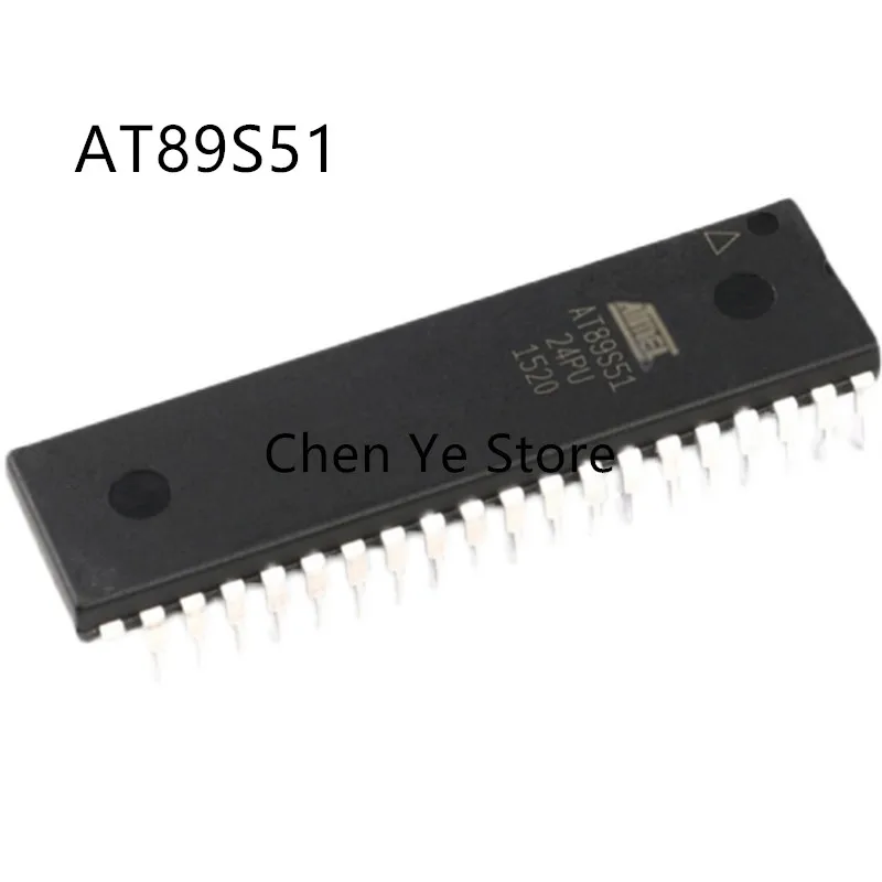 

5PCS NEW IC Chips AT89S51 AT89S51-24PU Atmel Microcontroller DIP-40 Original Integrated Circuit