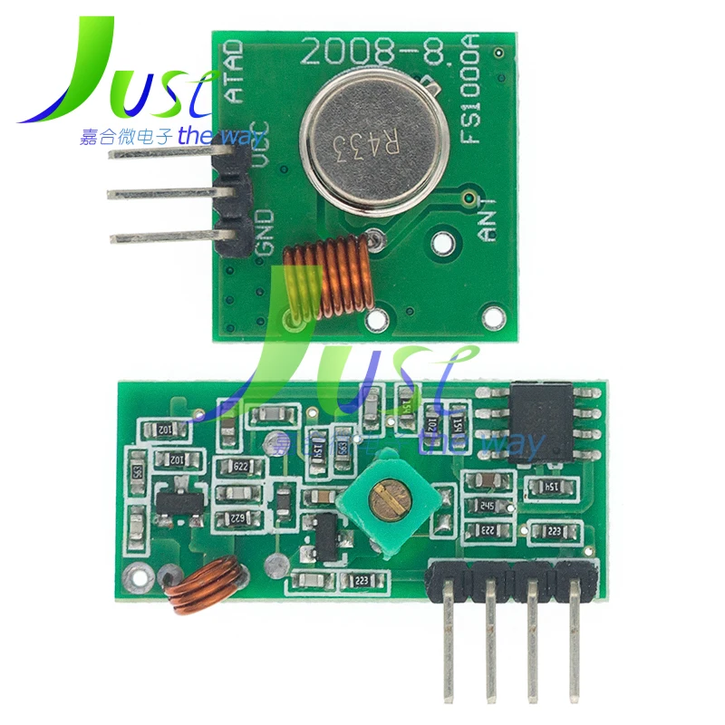 10pair (20pcs) 315Mhz 433Mhz RF Wireless Transmitter Module and Receiver Kit 5V DC Wireless For Arduino Raspberry Pi /ARM/MCU image 3