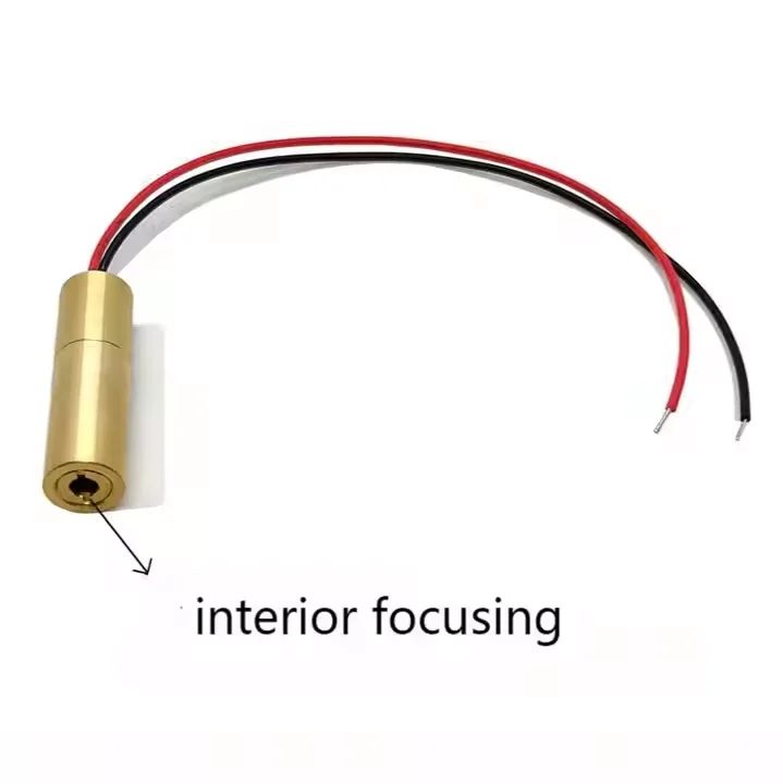 10X34mm532nm30mW Macchina per marcatura per macchina per incidere Modulo laser verde Punto di posizionamento Lente in vetro