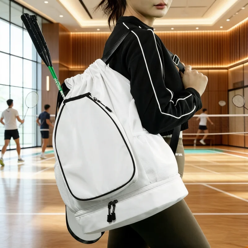 

Outdoor Training Sports Drawstring Backpack Large Capacity Basketball Badminton Tennis Bag Portable Shoe Storage Sports Pouch