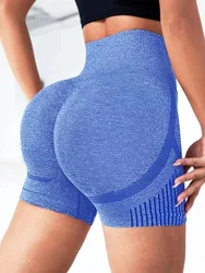 Pantalones cortos de Yoga para mujer, pantalones cortos de entrenamiento de cintura alta, Fitness, Yoga, levantamiento de glúteos, Fitness, Yoga, gimnasio, pantalones cortos para correr, ropa deportiva